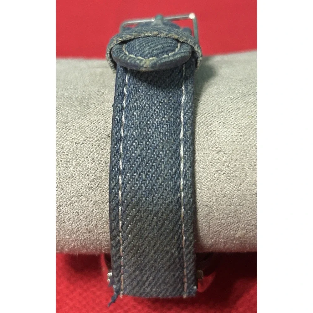Geneva Blue Denim Women's 32mm Fashion Watch New Battery